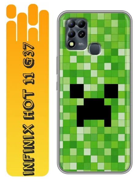 360skin Чехол на Infinix Hot 11 Minecraft Майнкрафт