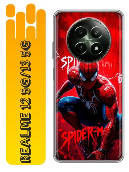 360skin Чехол на Realme 12 5G, 13 5G Spiderman Человек паук