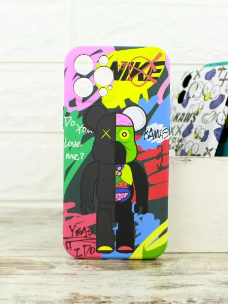 GPL Чехол для телефона iPhone 12 Pro Bearbrick, Kaws