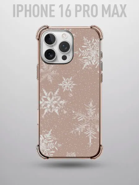Vivicase Чехол на IPHONE 16 PRO MAX с принтом снежинки