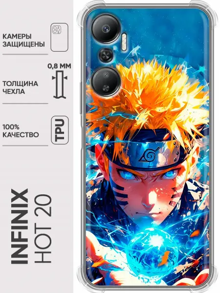 Trendmall Чехол на Infinix Hot 20 Аниме Наруто Naruto