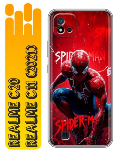 360skin Чехол на Realme C20, C11 2021 Spiderman Человек паук