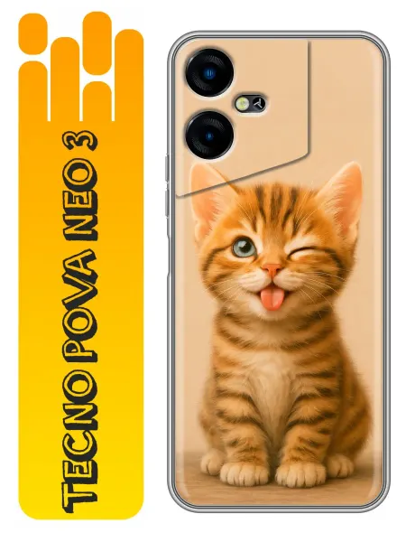 360skin Чехол на Tecno Pova Neo 3 котенок (женский)
