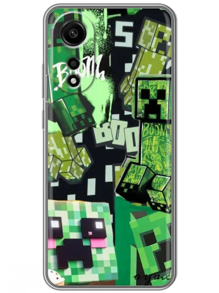 360skin Чехол на OPPO A78 4G Minecraft Майнкрафт