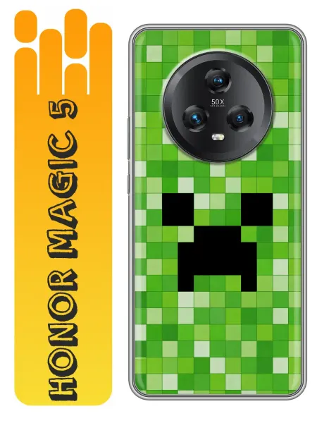 360skin Чехол на Honor Magic 5 Minecraft Майнкрафт