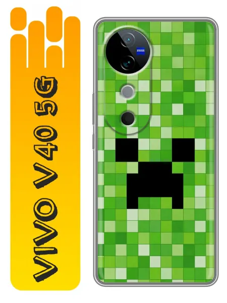 360skin Чехол на Vivo V40 5G Minecraft Майнкрафт