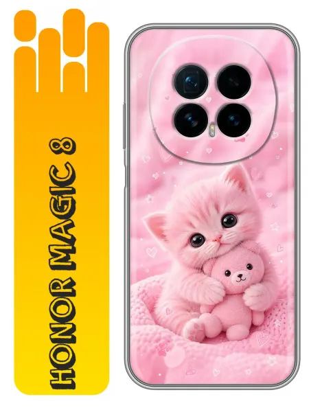360skin Чехол на Honor Magic 8 Котенок для девочки