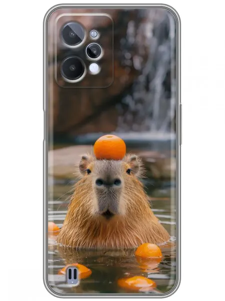 360skin Чехол на Realme C31 Смешные капибары