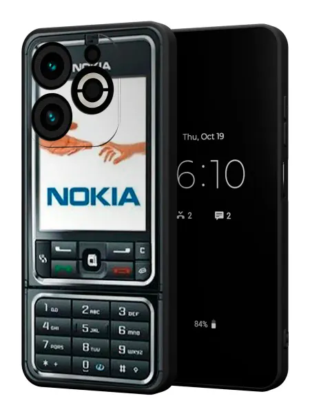 PBl store Чехол на Infinix SMART 8 PLUS с принтом Nokia