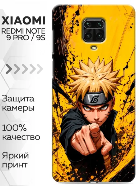 Marketclub Чехол на xiaomi Redmi Note 9S, 9 Pro Naruto Наруто Аниме