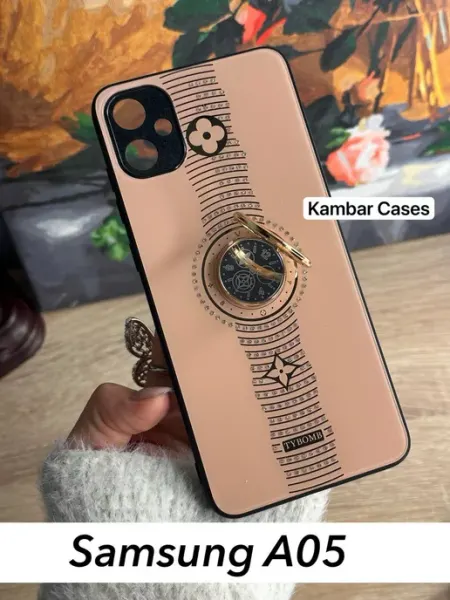 Kambar cases Чехол на телефон Samsung A05 Самсунг А05 с кольцом