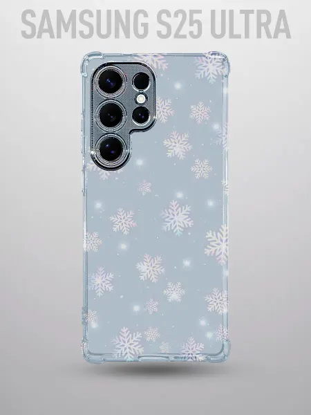 Vivicase Чехол на SAMSUNG S25 ULTRA с принтом снежинки