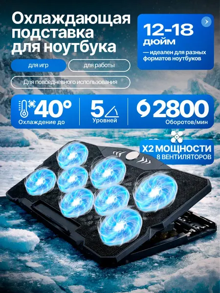Подставка с охлаждением для ноутбука
