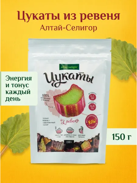 Altay Seligor Цукаты из ревеня Алтай-Селигор, 150 г