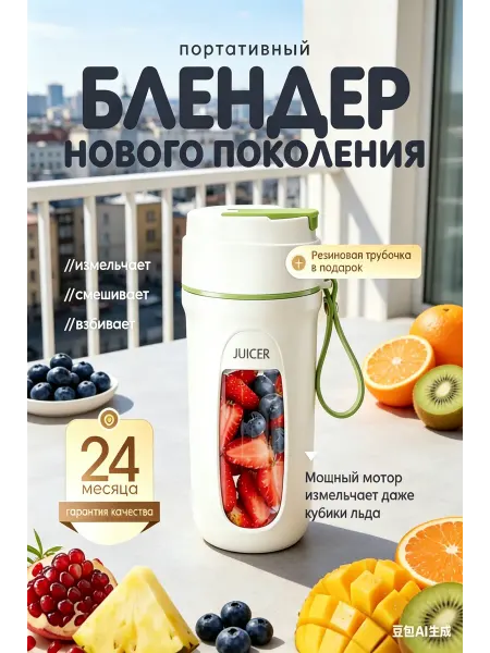 Блендер для смузи, портативный, мини