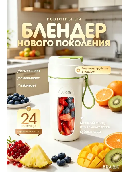 Портативный блендер, стакан 340 мл