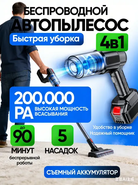 Пылесос для автомобиля беспроводной