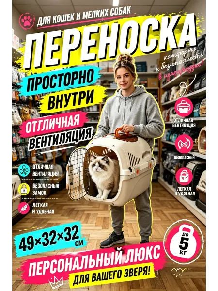 Переноска для питомцев для транспорта