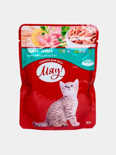 Пауч Мяу для котят, 85 г