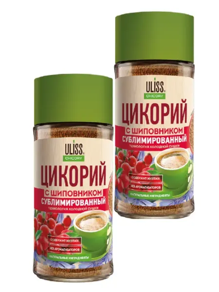 ULISS Цикорий сублимированный 85 г*2шт. c экстрактом шиповника