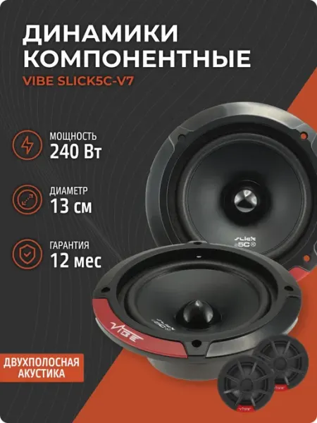 Колонки автомобильные VIBE SLICK5C-V7