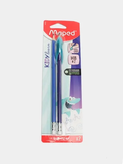 Карандаш HB X2 + ERGO AC BL Maped 853500