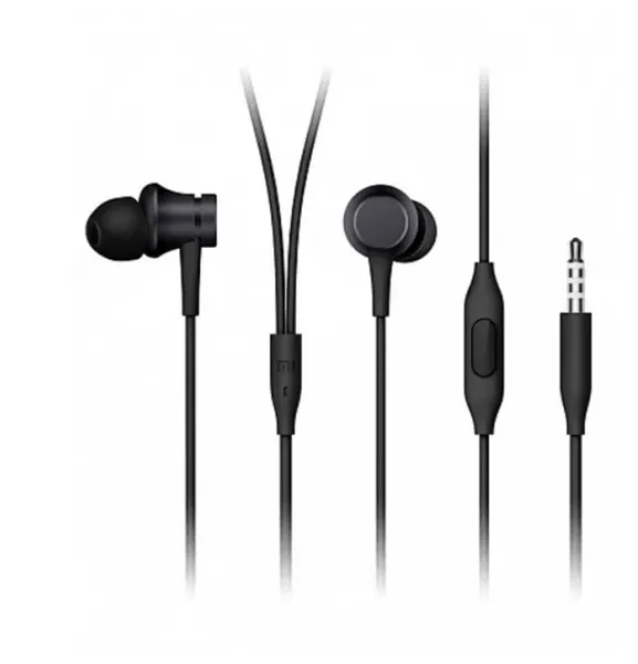 Наушники проводные Xiaomi Mi In-Ear Basic, цвет черный, кабель 1.2 м
