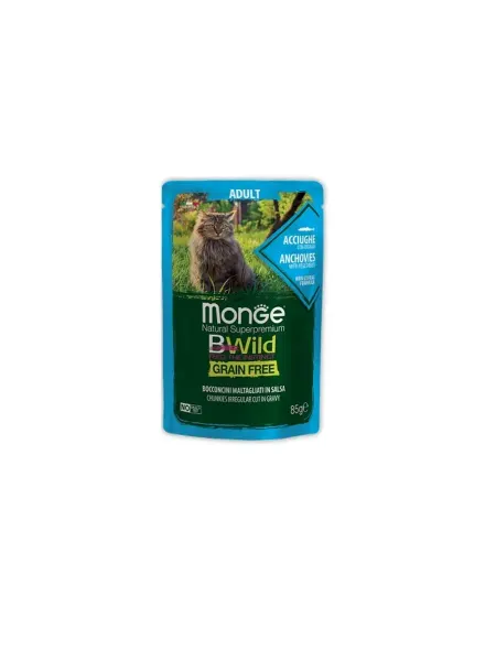 Monge Bwild анчоус с овощами 85g
