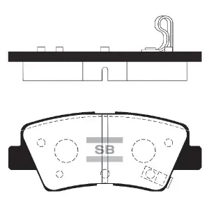 SANGSIN BRAKE Колодки тормозные SP1401