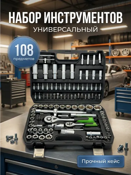 Mendes Набор инструментов для автомобиля 108 предметов