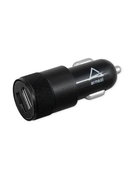 ARNEZI Адаптер автомобильный 2хUSB 5В 2.4А в прикуриватель Черны