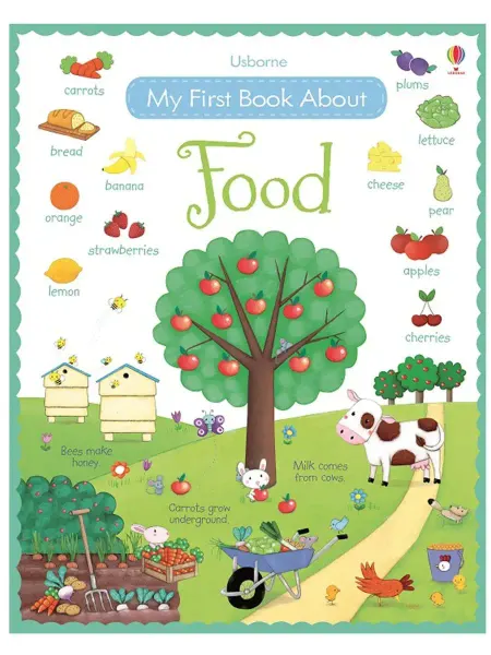 Usborne Детские наклейки Usborne My First Book About Food