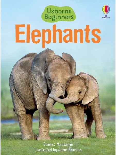 Usborne Beginners Elephants "слоны" книга на английском