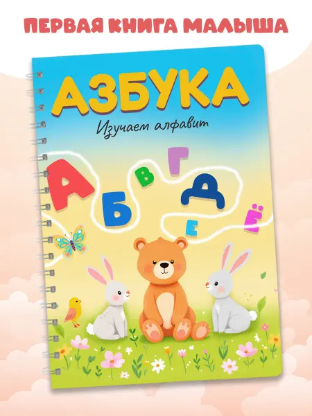 LMS Home Детская книга, изучаем алфавит, азбука для малышей