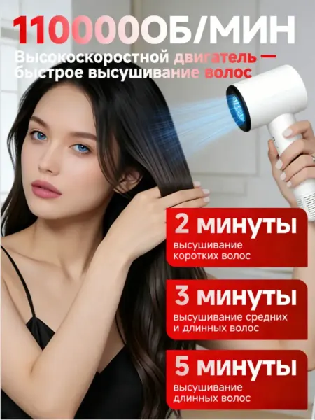 PHILIPS фен для волос профессиональный, 1200 Вт, Белый