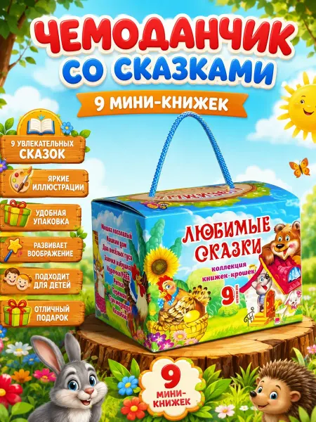 Детские книги Сказки для малышей 9 книжек