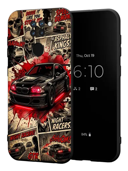 PBl store Чехол на Xiaomi Redmi Note 9 с принтом BMW gtr