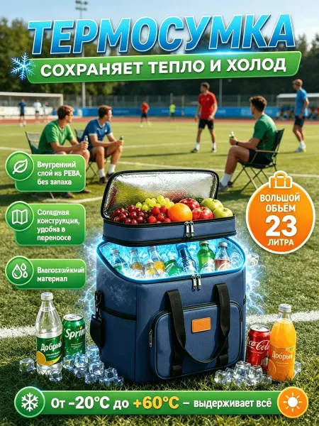 Термосумка холодильник для пикника