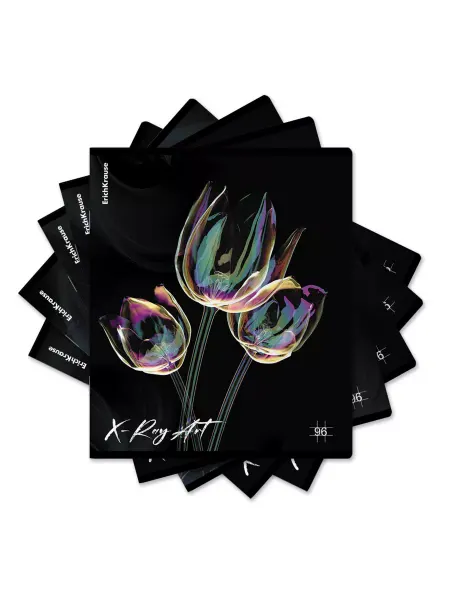 ErichKrause Тетрадь общая X-Ray Art, 96 л, клетка, 5 шт