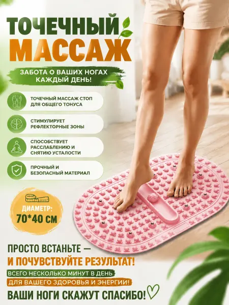 Массажный коврик для йоги из каучука
