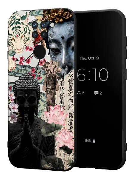 PBl store Чехол на Xiaomi Redmi Note 9 с принтом Будда