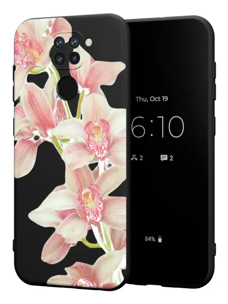 PBl store Чехол на Xiaomi Redmi Note 9 с принтом Орхидеи