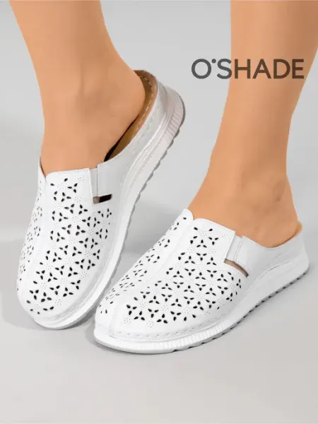 O`SHADE Сабо женские кожаные на платформе