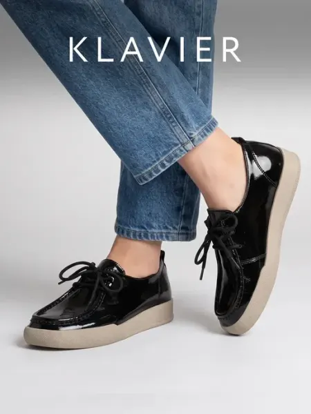 KLAVIER Полуботинки женские черные