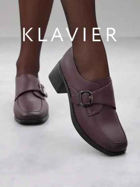 KLAVIER Бордовые туфли женские