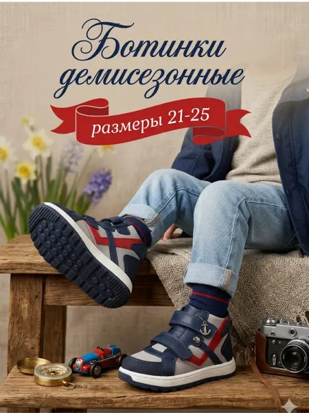 Panda socks Ботинки детские демисезонные