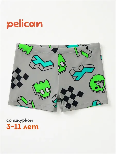 Pelican Шорты купальные плавки боксеры для подростка в бассейн пляж