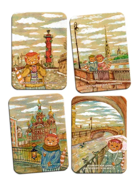 Artangels.Originals Магнит сувенирный на холодильник. Набор № 2 Зубехина