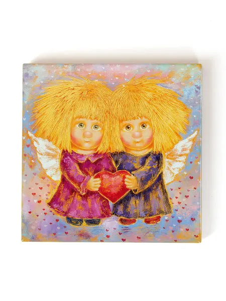 Artangels.Originals Магнит керамический на холодильник "Ангелы сильной любви"