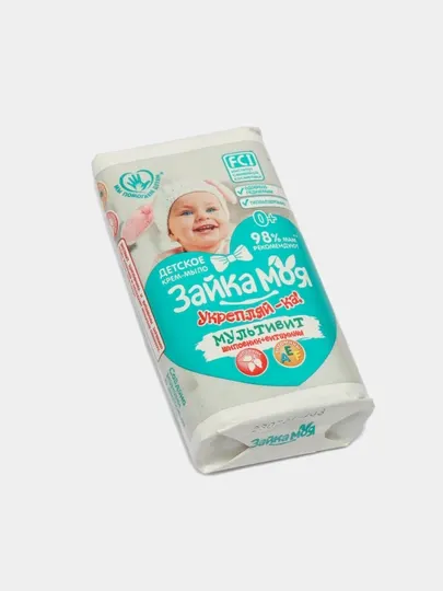 Детское крем мыло Зайка Моя Укрепляй-ка, 90 г